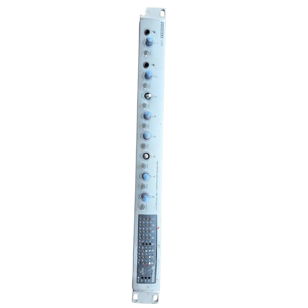 PreSonus Digimax D8 8-Channel Mic Preamp with ADAT Lightpipe Parts Or Repair
